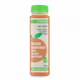Kaltgepresster Grapefruitsaft 250ml - 100% frische Grapefruit - Vegan, keine Zusätze, zuckerfrei / LiveFresh Saftmanufaktur vom Bodensee