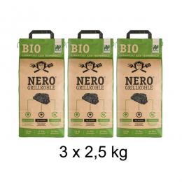 Angebot für NERO BIO Grill-Holzkohle - 3 x 2,5kg Sack - Garantiert ohne Tropenh...  , 7.5 kg, Bereich Grill-Zubehör>Holzkohle, Briketts, Pellets, Anzünder, 14 Werktage -  jetzt kaufen.