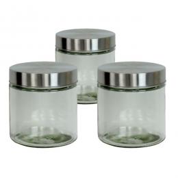 Angebot für Vorratsdose S - Glas mit Edelstahldeckel - 0,85 Liter - D: 11cm - H...  , 3 ct, Bereich Koch-Zubehör>Aufbewahrung>Lebensmittelbehälter, 2 Werktage -  jetzt kaufen.