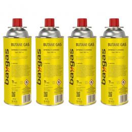 4 x Bajonettkartusche (Korea) Butangas 227g Gaskartusche gelb MSF-1A