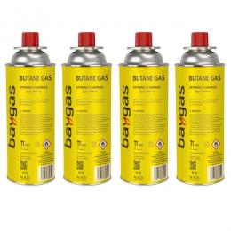 4 x Bajonettkartusche (Korea) Butangas 227g Gaskartusche gelb MSF-1A