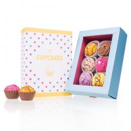 6 Cupcake-Pralinen - Bunt - gefüllte Cupcake-Pralinen