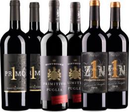 6er Weinpaket Primitivo Italien