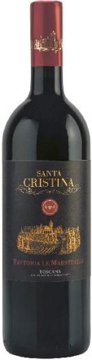 Antinori Santa Cristina Le Maestrelle Toscana IGTJg. 2022 Cuvee aus 60 Proz. Sangiovese, 20 Proz. Merlot, 20 Proz. Syrah im Holzfass gereift