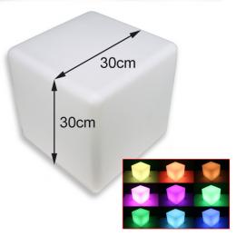 B-Ware COLOR CUBE 30 BR-IP - LED Sitzmöbel mit Akku und Fernbedienu...