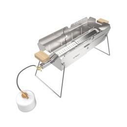 B-Ware KNISTER Gasgrill HERO EDELSTAHL - ausziehbar - für Kartusche...