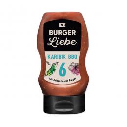 BURGER LIEBE Burgersoße - Karibik BBQ - 300ml - vegan - ohne Konser...