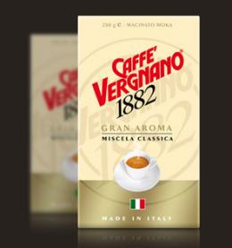 Caffè Vergnano Gran Aroma 250 gr. Packung gemahlen