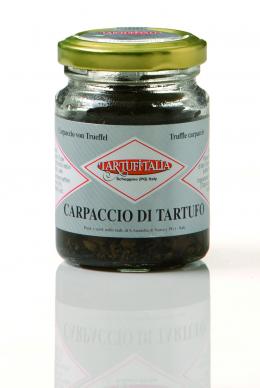 Carpaccio di tartufo 75 g Glas Tartufitalia Eingelegte Sommertrüffel in Scheiben
