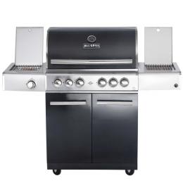 CHEF L Paket G - Basis black, 4 Brenner, Backburner, Seitenkocher, ...