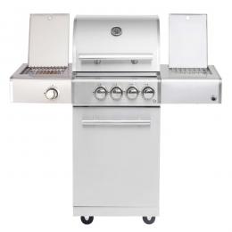 CHEF S Paket C - Basis silber, 2 Brenner, Backburner, Seitenkocher,...