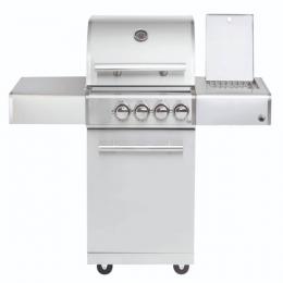 CHEF S Paket E - Basis silber, 2 Brenner, Backburner, Seitenkocher,...