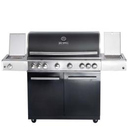 CHEF XL Paket D- Basis black, 6 Brenner, Backburner, Seitenkocher, ...