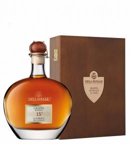 Dellavalle Grappa Riserva 15 anni 0,7 l in Holzkiste