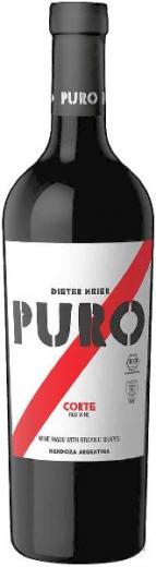 Dieter Meier Puro Corte Jg. 2021 Cuvee aus 50 Proz. Malbec, 35 Proz. Cabernet Sauvignon, 15 Proz. Cabernet Franc in französischen Eichenholzfässern gereift