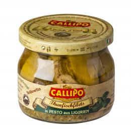 Filetti di tonno Yellowfin con pesto ligure 190 g Glas Callipo