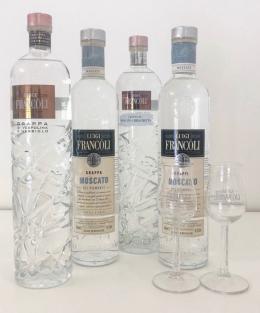 Francoli Grappa Tasting Set 'Le Bianche'