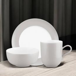 Frühstücksset 3tlg. Liberty - Pure Color "New Grey"