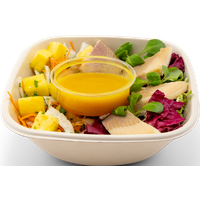 Geräucherte Forelle mit Fenchel-Karotten-Salat und Orangen-Currydressing