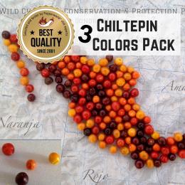 GO WILD 3 Colors - Chiltepin BIO Pflanzen-Power-Pack