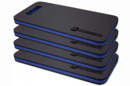 GORANDO® Premium EVA Kniekissen - blau - 4er Set - für Garten, Haus...
