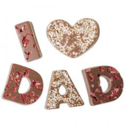 I love Dad - Vollmilchschokolade Schokoladengeschenk zum Vatertag
