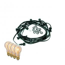 Angebot für ILLU-Lichterkette BLACKY - 20m - 20 x E27 - IP44 - warmweiße EDISON...  , 1 ct, Bereich Themen>Grill- & Gartenparty>Profi Außenlichterketten>mit Edison-Filament LED Lampen, 2 Werktage -  jetzt kaufen.