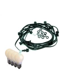 Illu/Partylichterkette BLACKY 40m - Außenlichterkette schwarz - 40x...