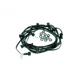 Illu-/Partylichterkette BLACKY 5m - Außenlichterkette schwarz - 5 x...