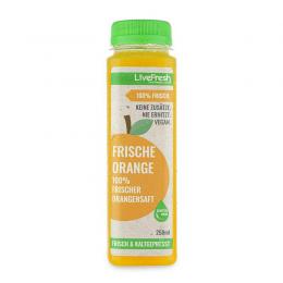 Kaltgepresster Orangensaft 250ml - 100% frische Orangen - Vegan, keine Zusätze, zuckerfrei / LiveFresh Saftmanufaktur vom Bodensee