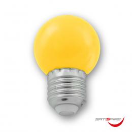 LED Leuchtmittel G45 - gelb - E27 - 1W | SATISFIRE