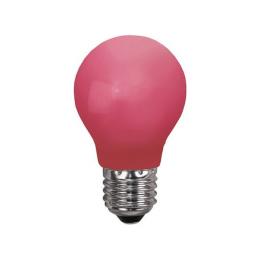 LED Leuchtmittel Tropfenlampe A60 - rot - 2W - schlagfestes Polycar...