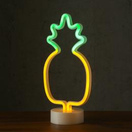 LED Neonlampe ANANAS - Silhouette Dekoleuchte - Batteriebetrieb - H...