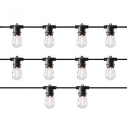 LED Solar Lichterkette CIRCUS - 10x E27 LED - 4 Leuchtfunktionen - ...