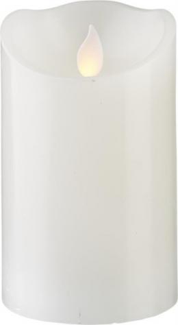 LED Stumpenkerze TWINKLE - bewegte, warmweiße LED Flamme - H: 12,5c...