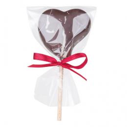 Lollipop 'Zartbitterherz' - Herzlolli aus Zartbitterschokolade
