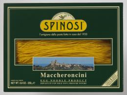 Maccheroncini (Taglierini) 250 gr. Packung Spinosi. Sehr schmale Eierbandnudeln.