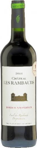 Moulin des Vrilleres Chat. Les Rambauds Bordeaux Superieur Jg. 2021 Cuvee aus 50 Proz. Merlot, 30 Proz. Cabernet Sauvignon, 10 Proz. Malbec, 10 Proz. Cabernet Franc 12 Monate in amerik. Eiche gereift