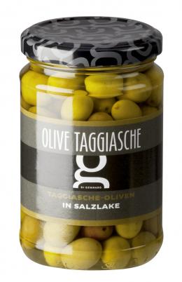Olive Taggiasche in salamoia 314 ML Glas DIGE Taggiasche-Oliven in Salzlake