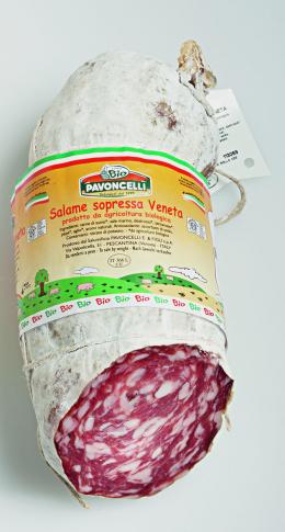 Salame sopressa Veneta Bio ca. 1 kg Pavoncelli Bio-Salami aus Schweinefleisch