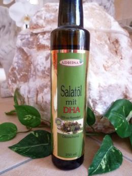 Salatoel (Bio-Oliven-, Bio-Sesam-, Bio-Hanfoel) mit DHA, 250 ml