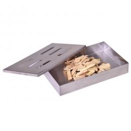 Smoker Box GRILL-EXPERTE - Räucherbox aus Edelstahl - 21 x 13 x 3,5cm