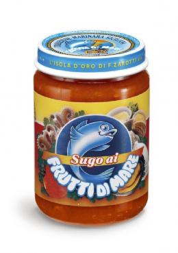 Sugo ai Frutti di Mare 130 gr. Glas L'Isola d'Oro Tomatensauce mit Meeresfrüchte