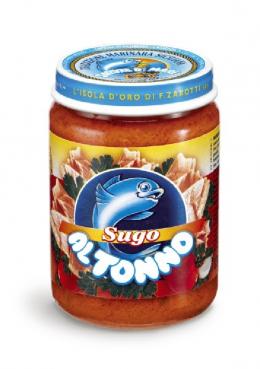 Sugo al Tonno 130 gr. Glas L'Isola d'Oro Tomatensauce mit Thunfisch