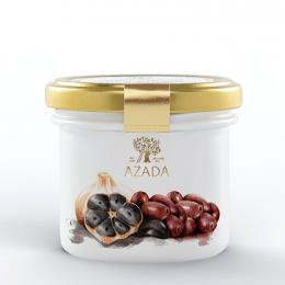 Tapenade mit schwarzen Oliven und schwarzem Knoblauch - AZADA
