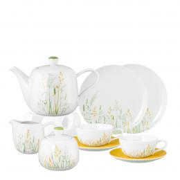 Tee-Service 10tlg. Obertasse 0,28 l, Untertasse gelb Liberty Meadow Grasses