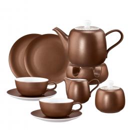 Tee-Service 10tlg.  Obertasse groß Liberty Bronze