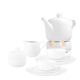 Tee-Service 10tlg. Obertasse groß Liberty Weiß