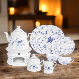 Tee-Service 10tlg. Teekanne 0,65 l, Tasse 0,21 l - Worpswede Greetsiel