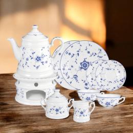 Tee-Service 10tlg. Teekanne 1,0l, Tasse 0,14l - Worpswede Greetsiel